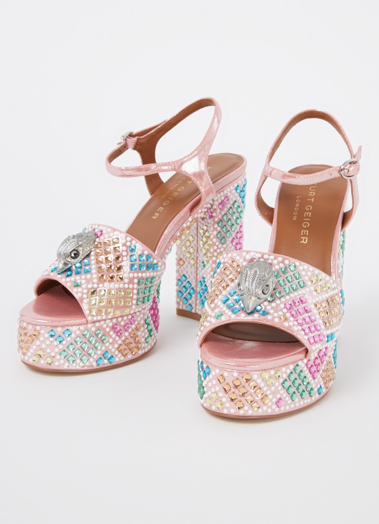 Sandali con plateau Kensington di Kurt Geiger con strass
