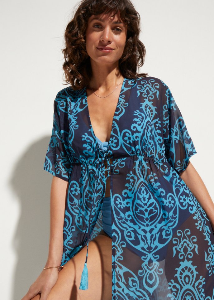 Strand Kaftan-Kleid aus recyceltem Polyester