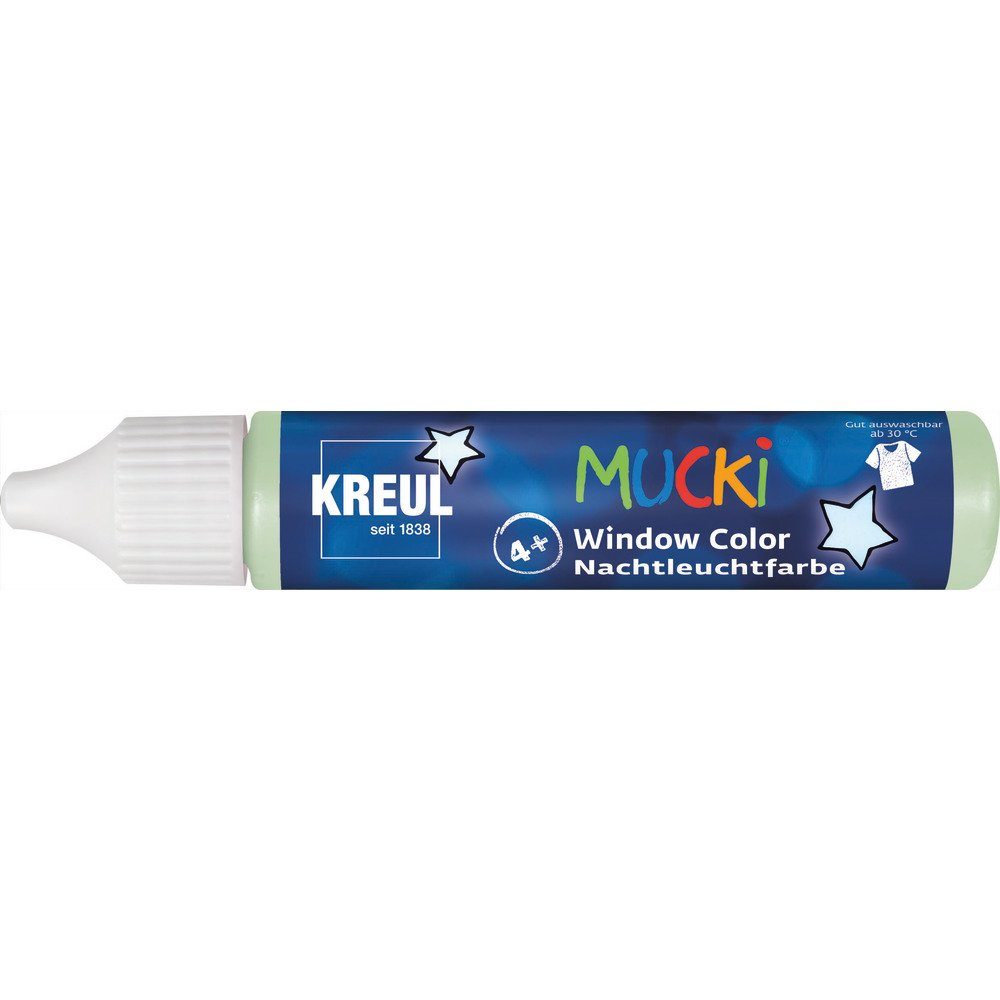 Fenstersticker Nachtleucht-Malstift Window Color MUCKI, Kreul, 29 ml