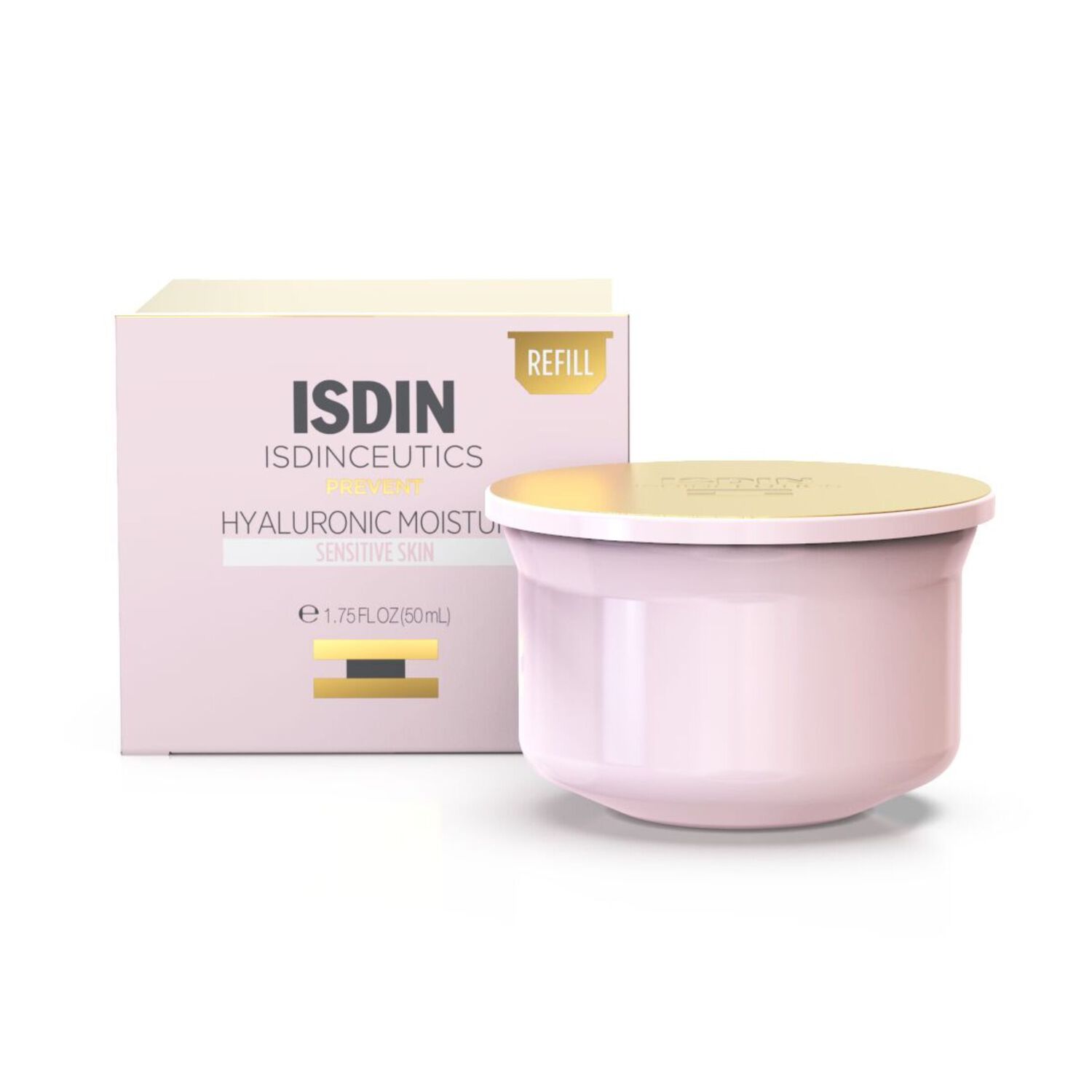 Isdin Recharge Hyaluronic Moisture Sensitive Crème hydratante visage et anti-âge pour peaux sensibles