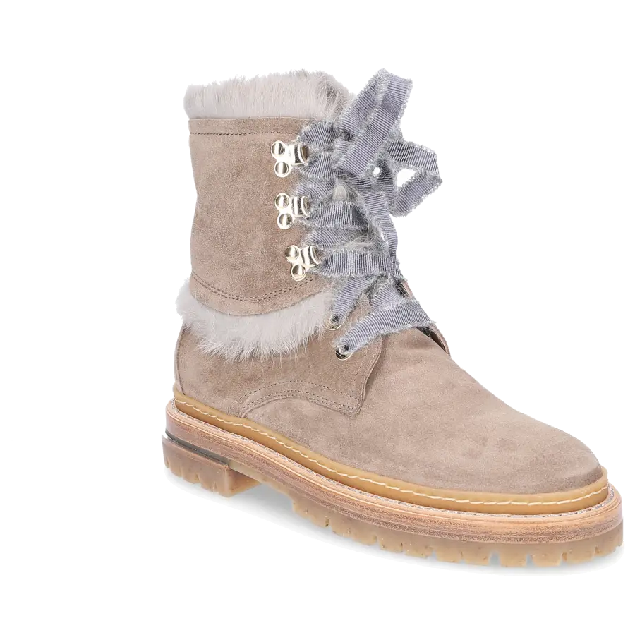AGL Attilio Giusti Leombruni - Stiefeletten D717576 Veloursleder - beige