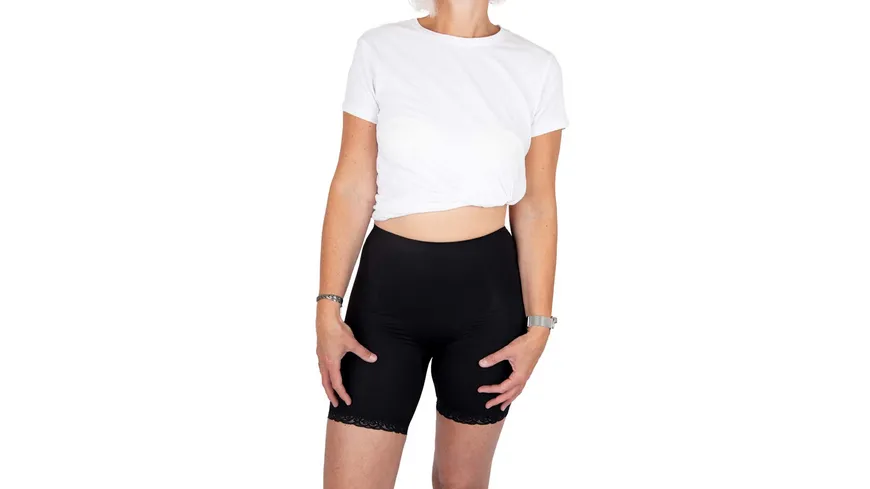 NO-MI Damen figurformende Short Sleek Lace Black