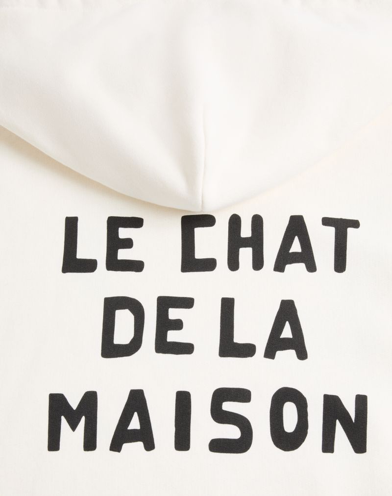 Moletom com capuz de algodão Valentino com estampa Le Chat De La Maison