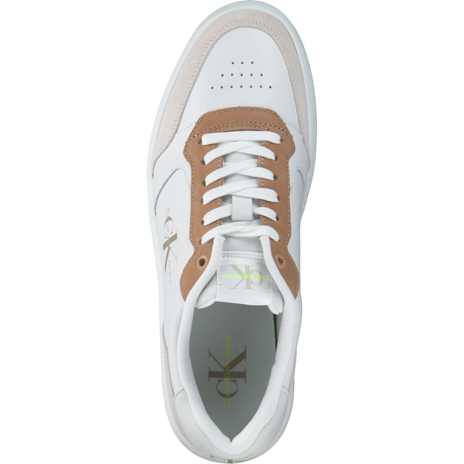 Calvin Klein YM0YM00605, Klassische- & Business Schuhe, Herren, White/Ancient White