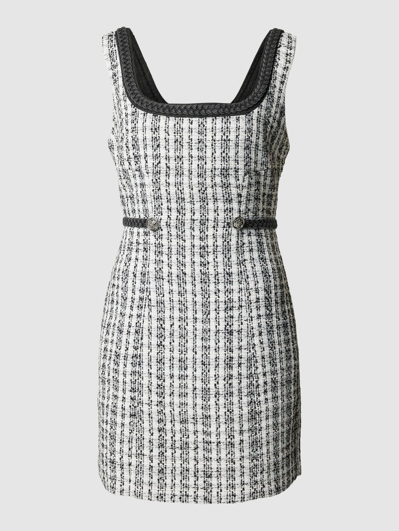 Minikeid mit Flecht-Besatz Modell 'TOSCA' in black