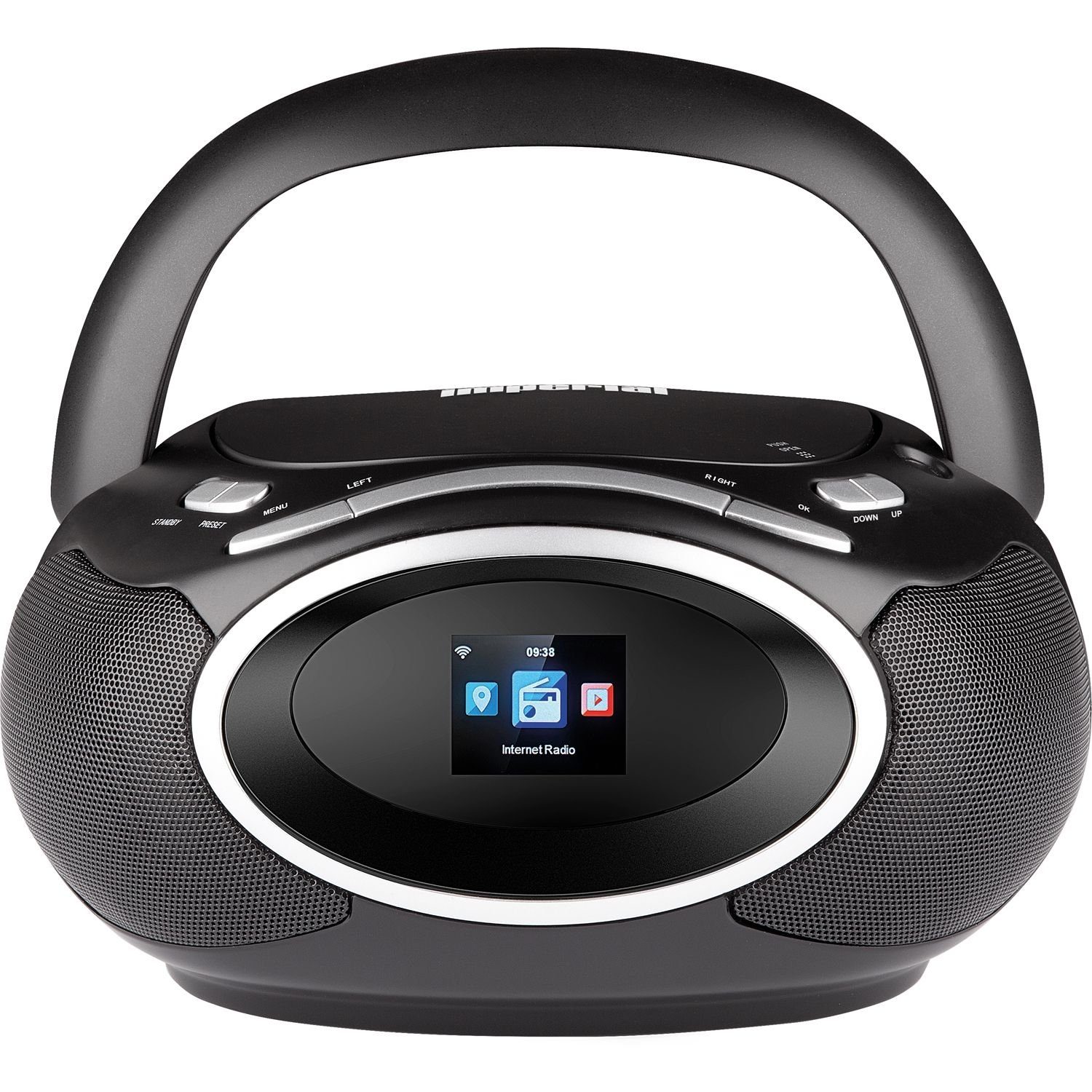 IMPERIAL by TELESTAR DABMAN PBB 3 tragbare Boombox DAB+ FM Bluetooth CD-Player Digitalradio (DAB) (Internet-, DAB+ & UKW/FM-Radio, 2 W, Musikwiedergabe über Bluetooth, inkl. Fernbedienung)