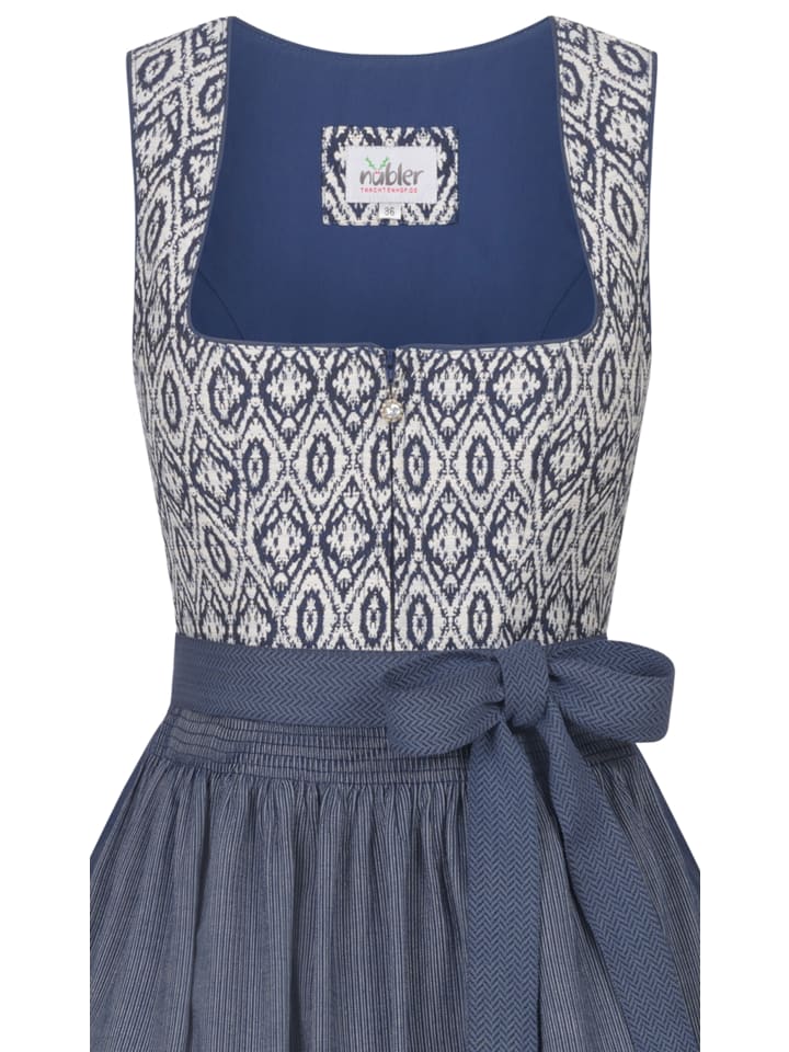 Nübler Midi Dirndl Gudrun in Blau günstig kaufen