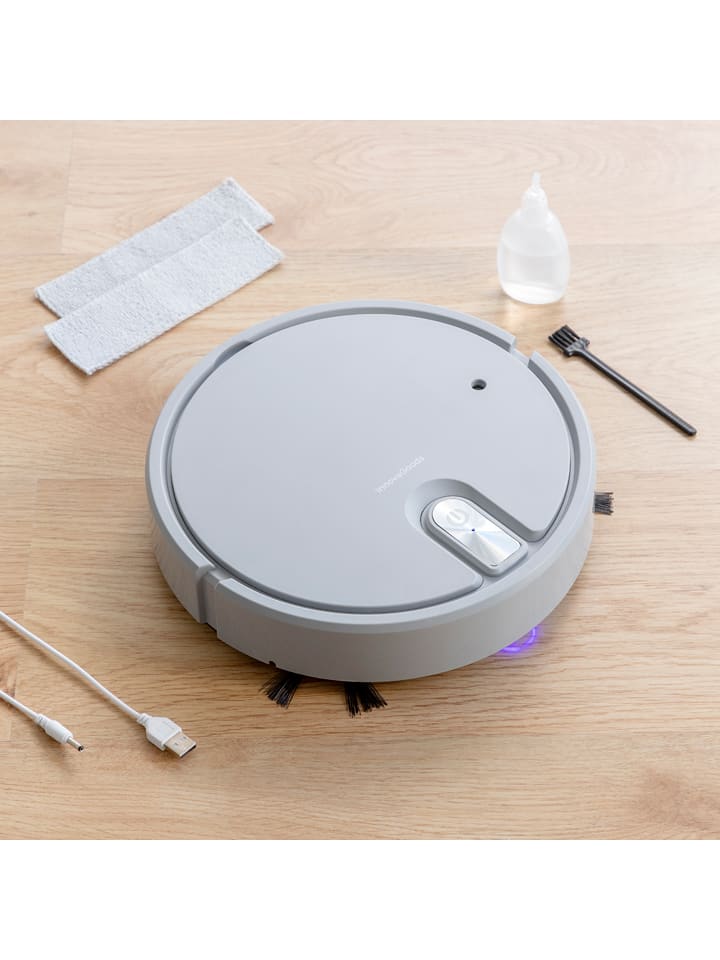 InnovaGoods 5in1 Staubsaugerroboter in Hellgrau - Ø 25 cm günstig kaufen onesize