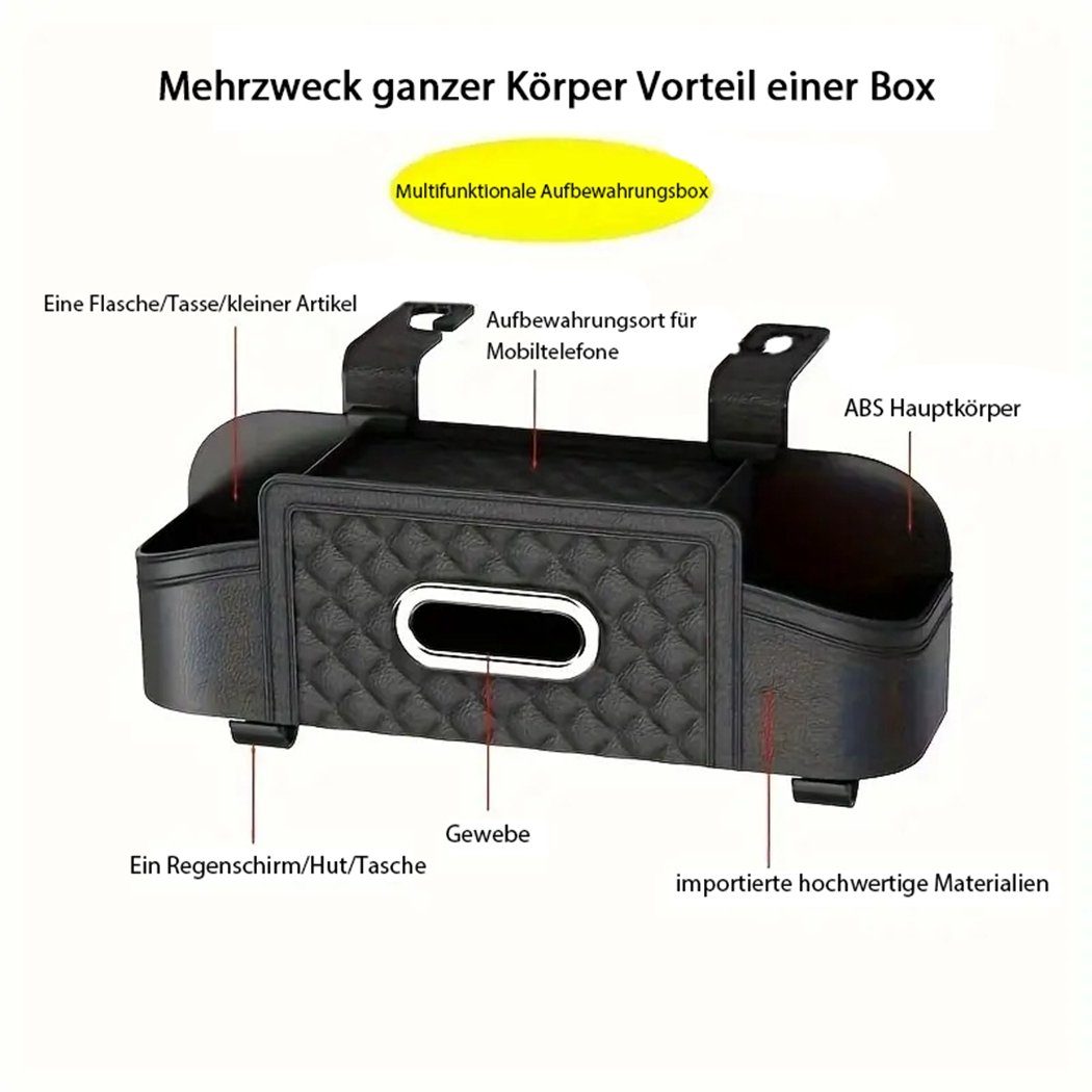 TUABUR Auto-Rückenlehnentasche Auto Sitz Zurück Lagerung Box Auto Multi-funktionale Lagerung Box