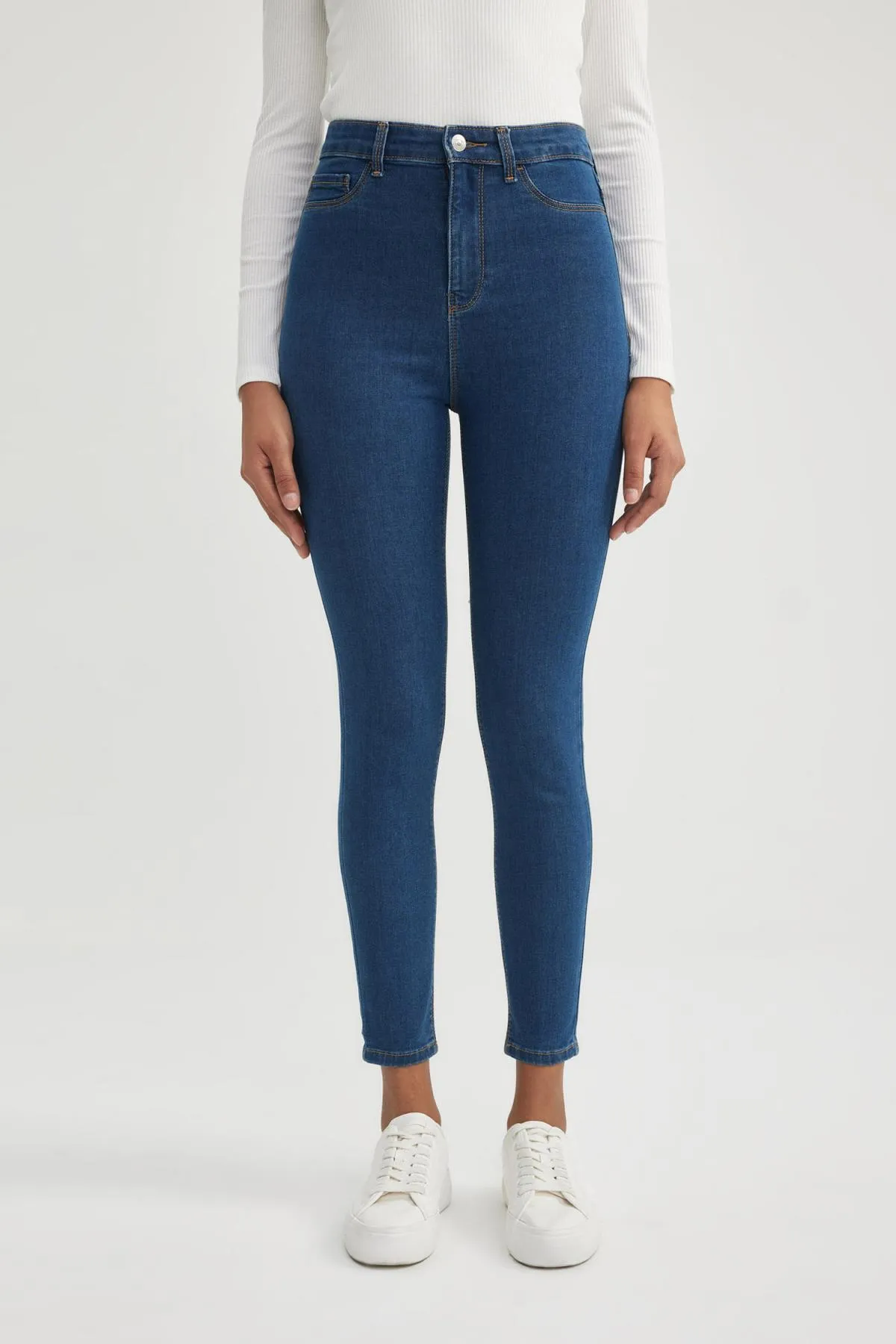 DeFacto  Jegging Jeanshose mit hoher Taille und Knöchellänge und schmalem Bein B7498ax24sp
