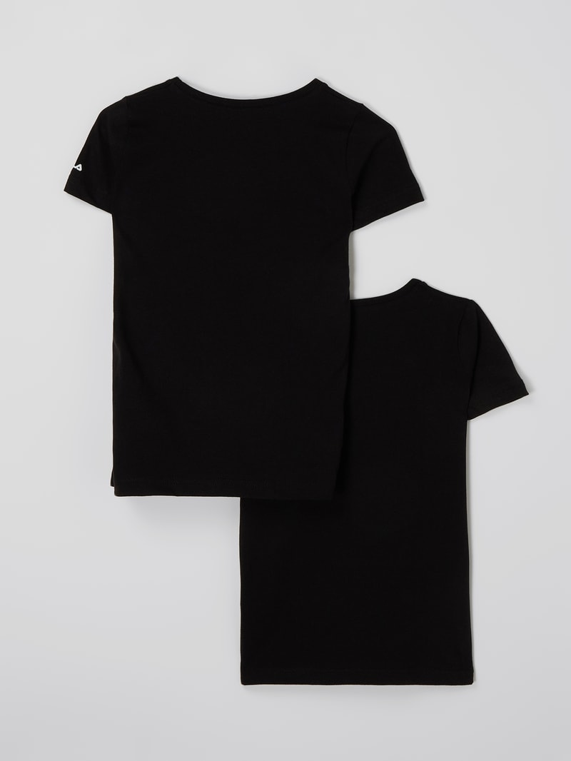 T-Shirt im 2er-Pack in schwarz