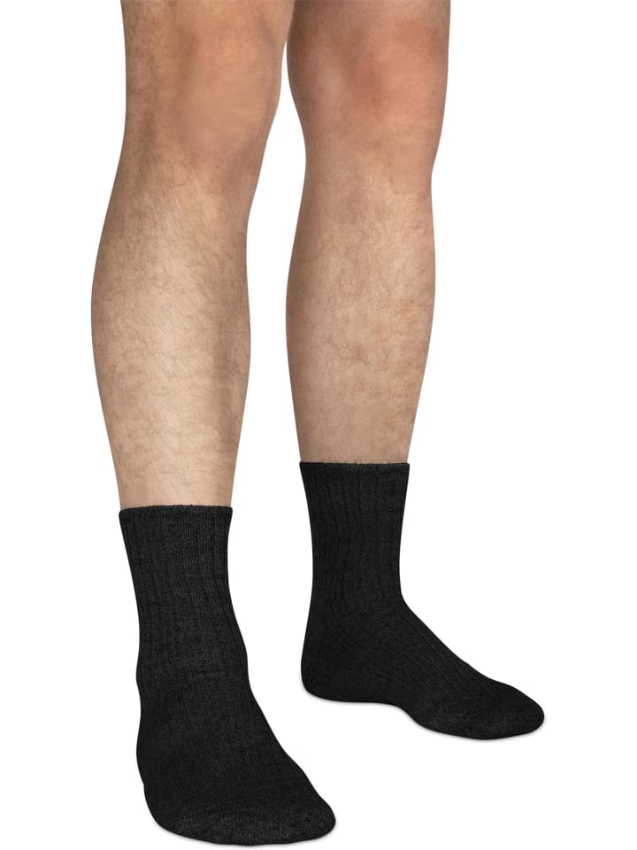 normani 6 Paar Norweger-Schafwollsocken in Schwarz günstig kaufen