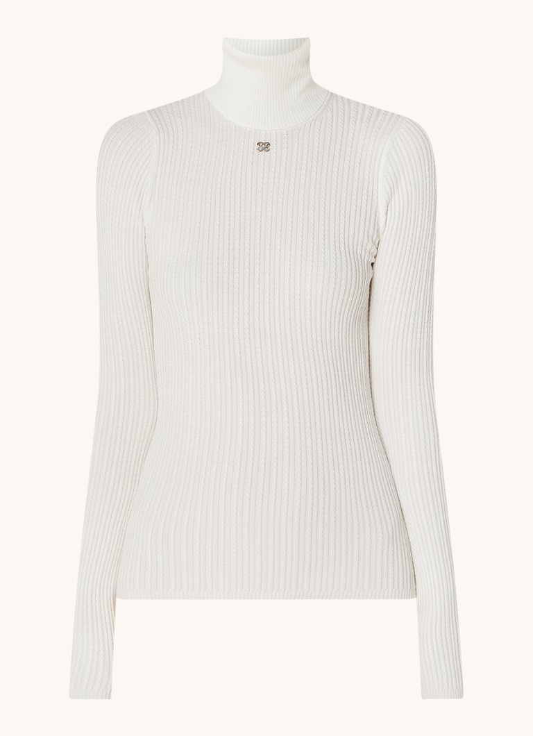 Maglione Sandro a trecce, misto lana, con logo