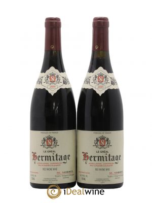 Hermitage Le Gréal Marc Sorrel  2009 - Lot de 2 Bouteilles
