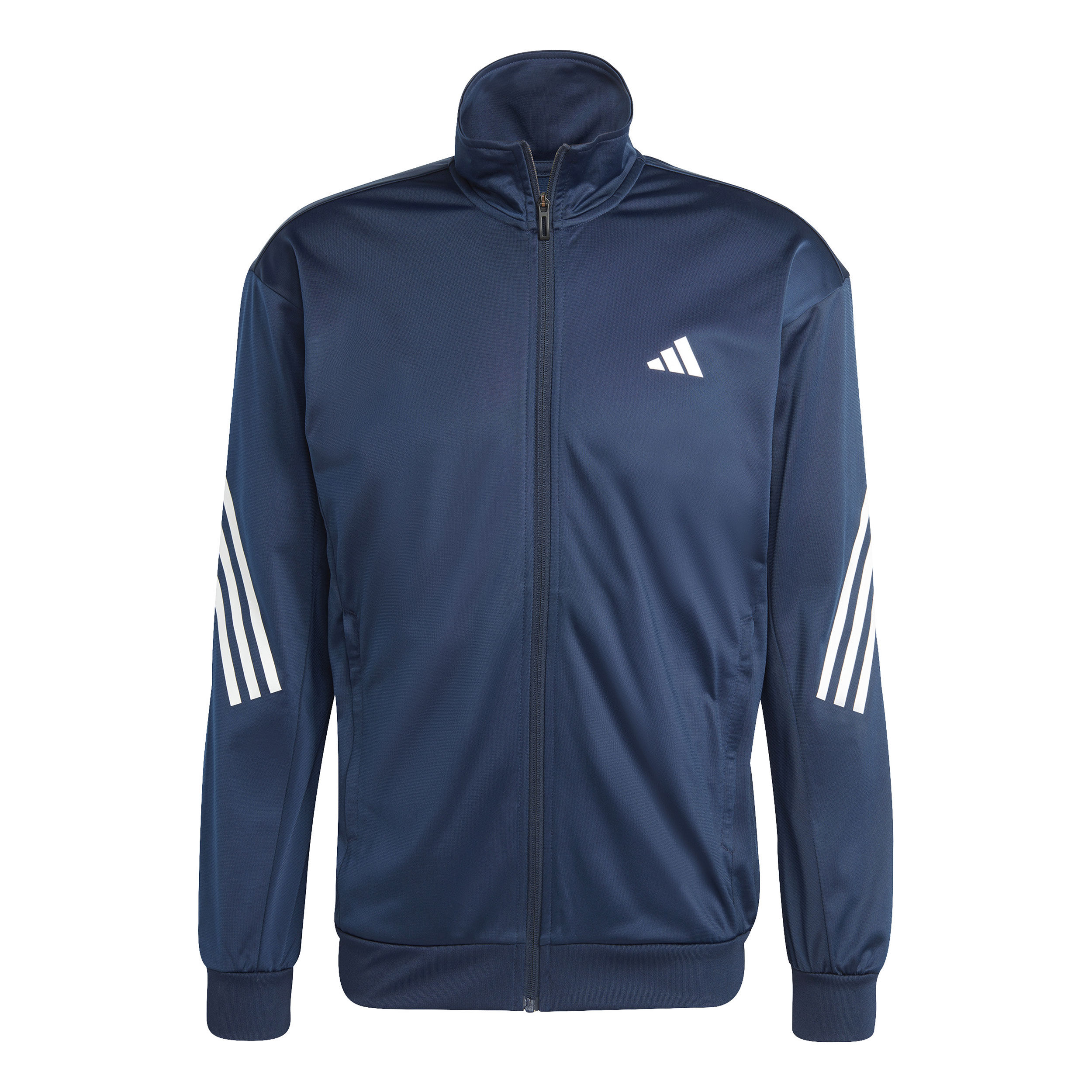 3-Stripes Knit Trainingsjacke Herren - Dunkelblau, Weiß