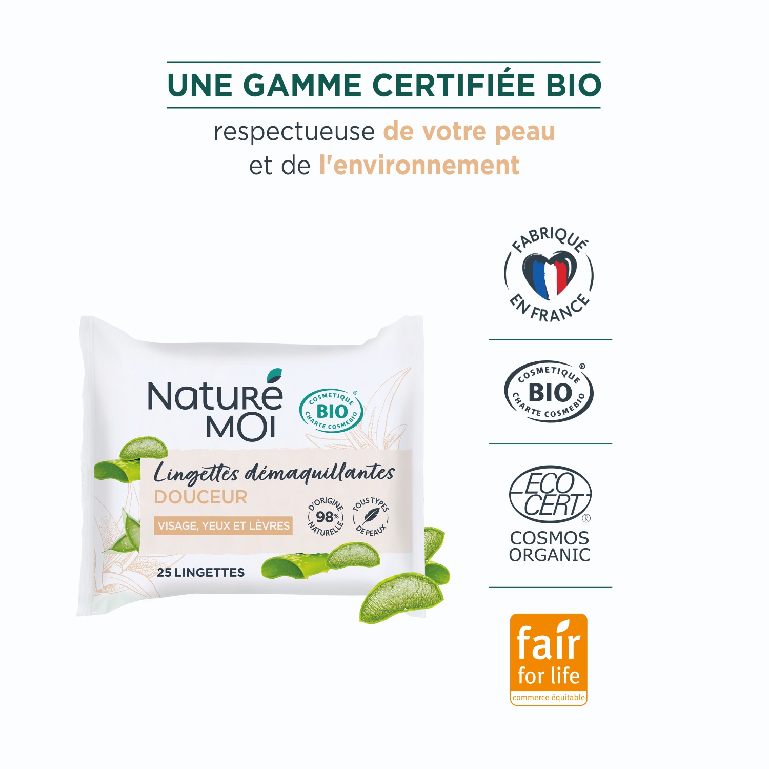 Chusteczki do demakijażu Naturé Moi