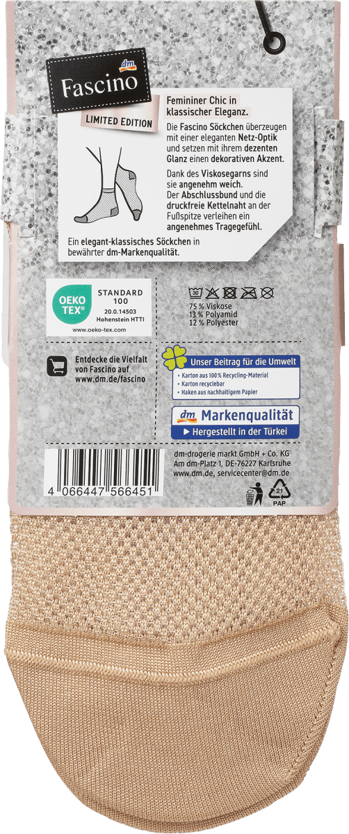 Socken mit Netz-Optik beige Gr. 39-42, 1 St