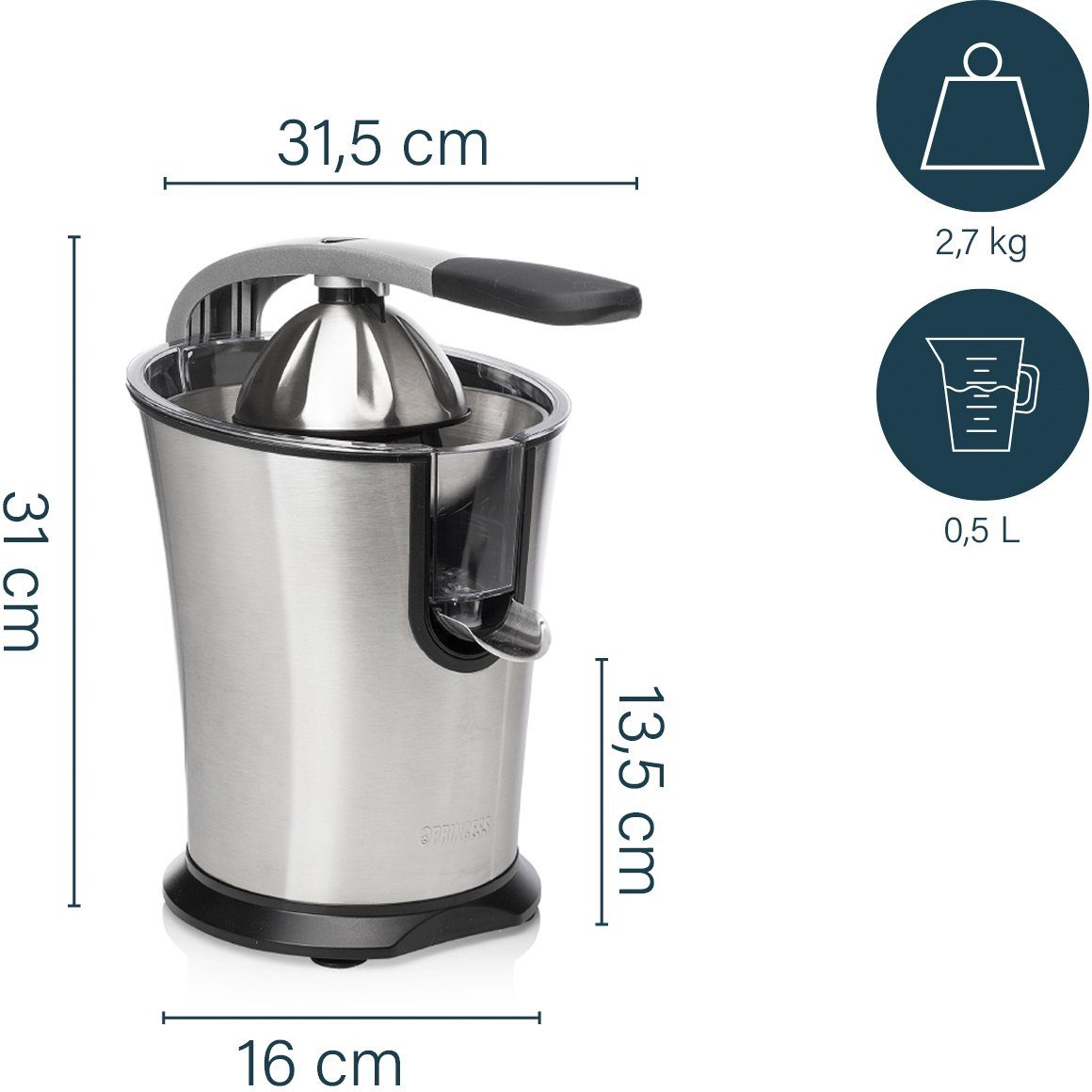PRINCESS Entsafter Master Juicer 201851, 160 W