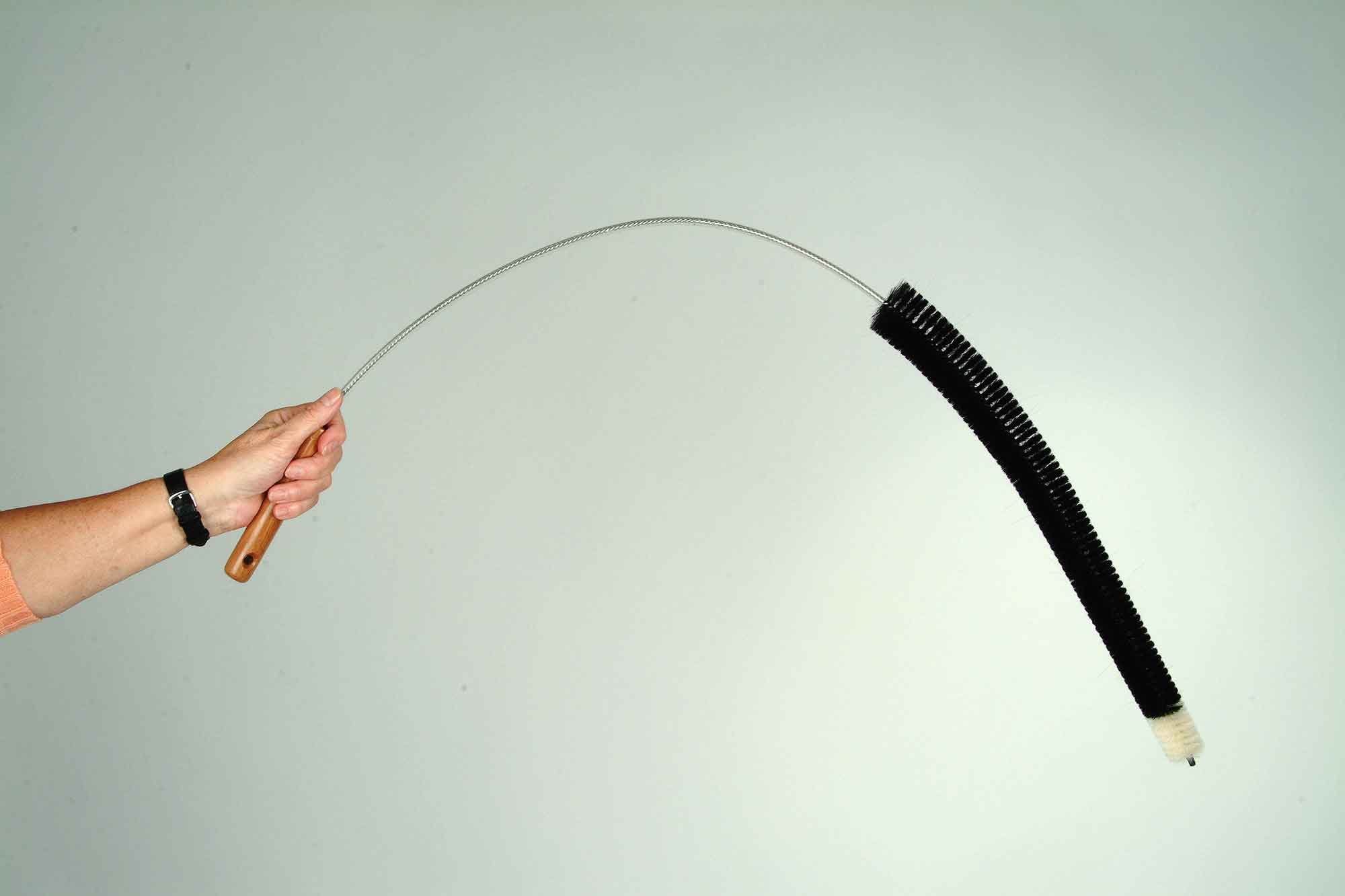 Muxel Reinigungsbürste Ziegenhaar Heizkörperbürste - Die Bürste mit lange, Heizkörper fast aller Arten, (Komplett für Ihre Heizung, 1-tlg., Lange flexible Bürste 120 cm lang), Reinigt gründlich auch an unzugänglichen Stellen wie zum Beispiel Staubsau