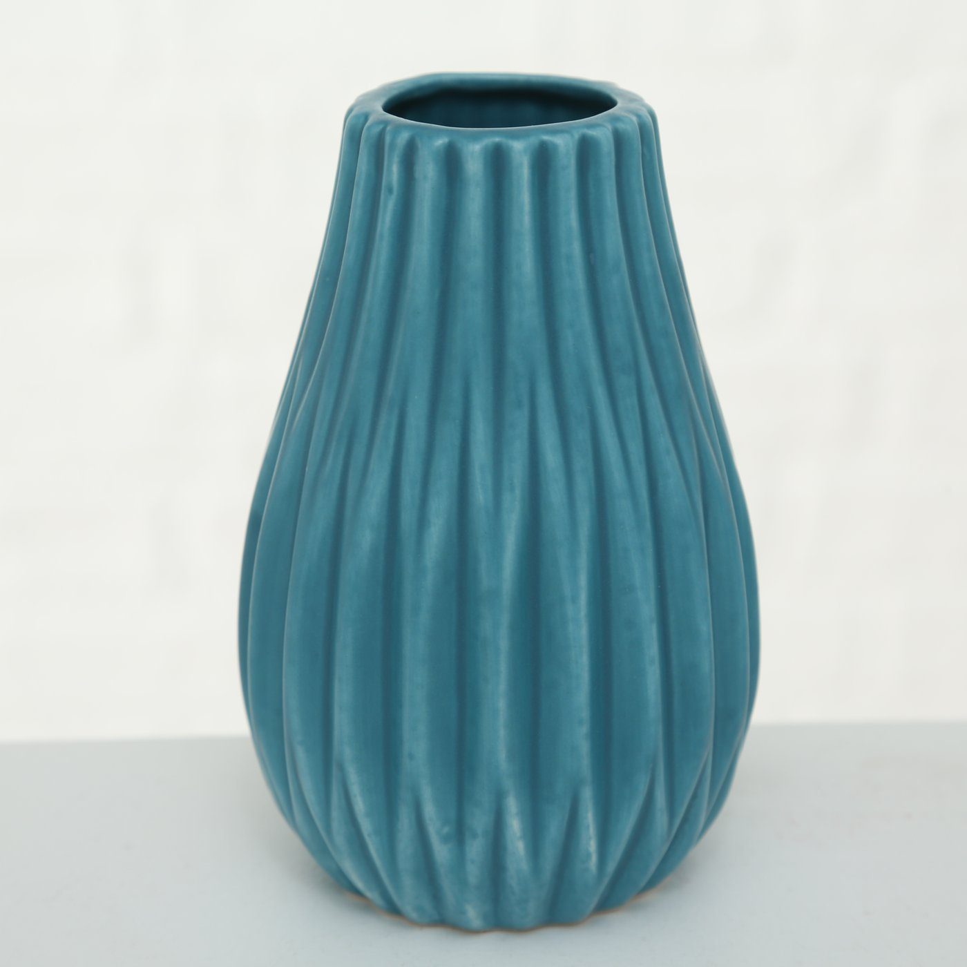 BOLTZE Dekovase Boltze, Blumenvase 3er-Set Wilma klein blau-weiß