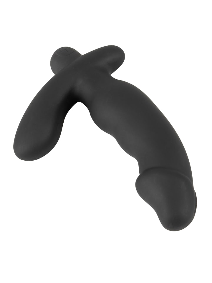ANOS Prostata-Vibrator C*ck Shaped Butt Plug with Vibration in schwarz günstig kaufen 14 cm