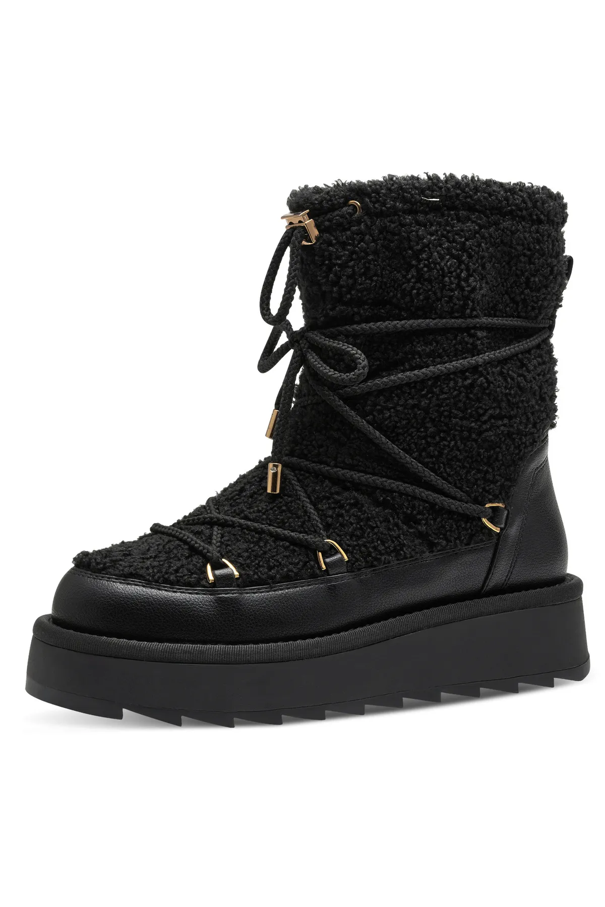 Tamaris  Damen Stiefel Stiefel 1-26837-41 Schwarz 001 Black Textil/Synthetik mit TOUCH-IT & Removable Sock