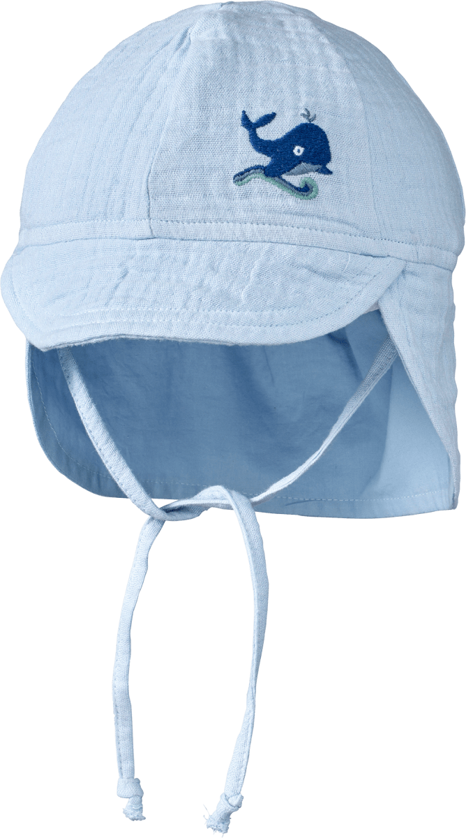 Schirmmütze mit Wal-Motiv, blau, Gr. 46/47, 1 St