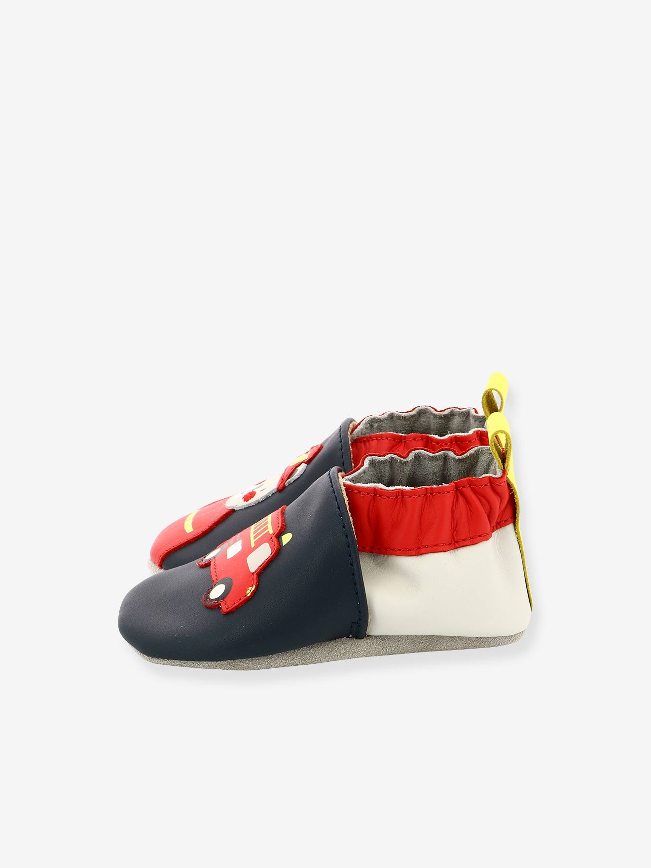 Chaussons Soft Soles Fireman Robeez© marine
