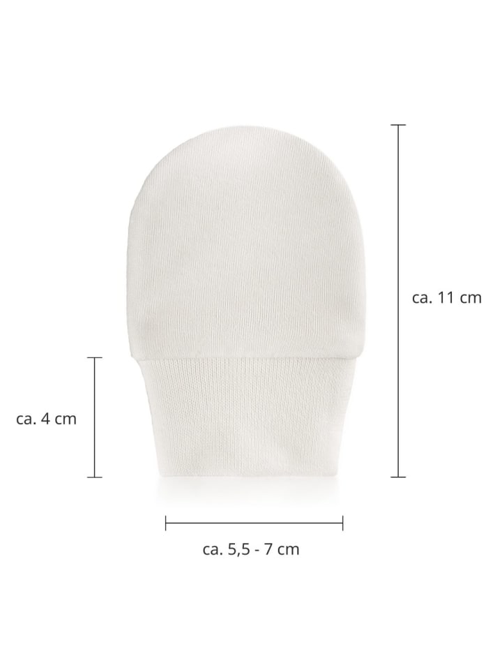 LaLoona Kratzfäustlinge 3 Paar Baby - Weiß in weiss günstig kaufen onesize