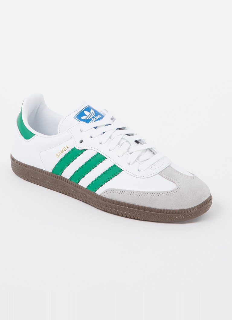 Pantofi sport Adidas Samba OG din piele cu detalii decorative