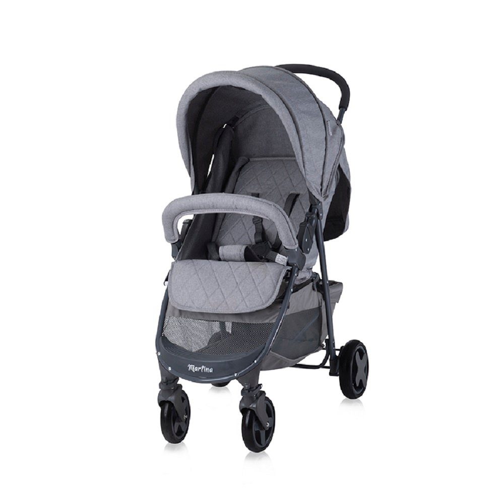 Lorelli Kinder-Buggy Kinderwagen Buggy Martina, Fußabdeckung, Frontbügel abnehmbar, Sonnendach
