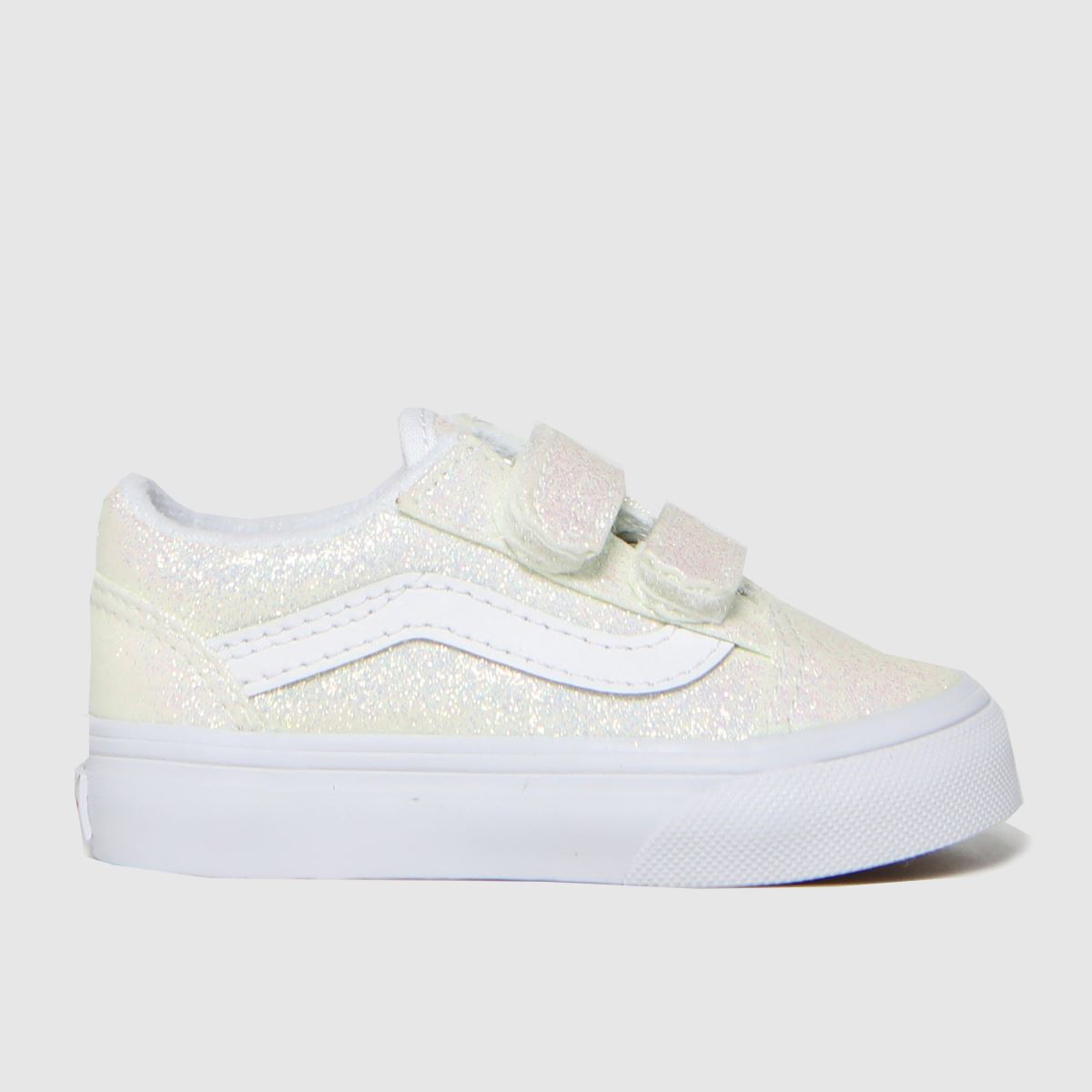 Vans halványrózsaszín Old Skool V UV Csillámos Lány Kisgyermek Tornacipő