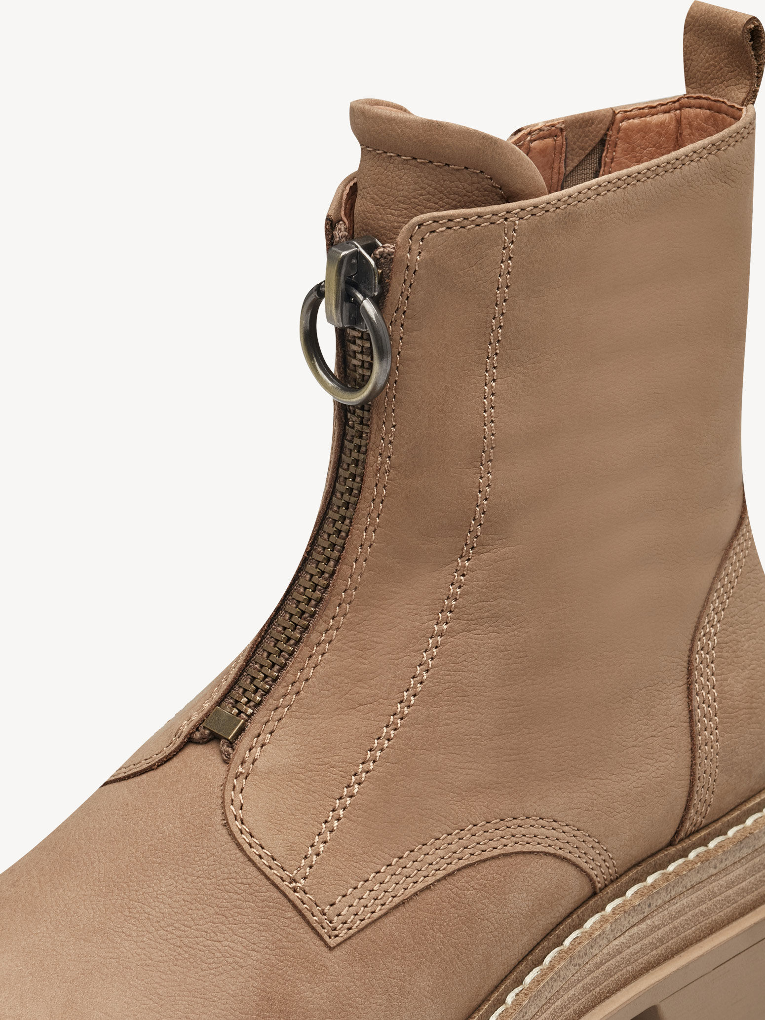 Bottine en cuir - marron