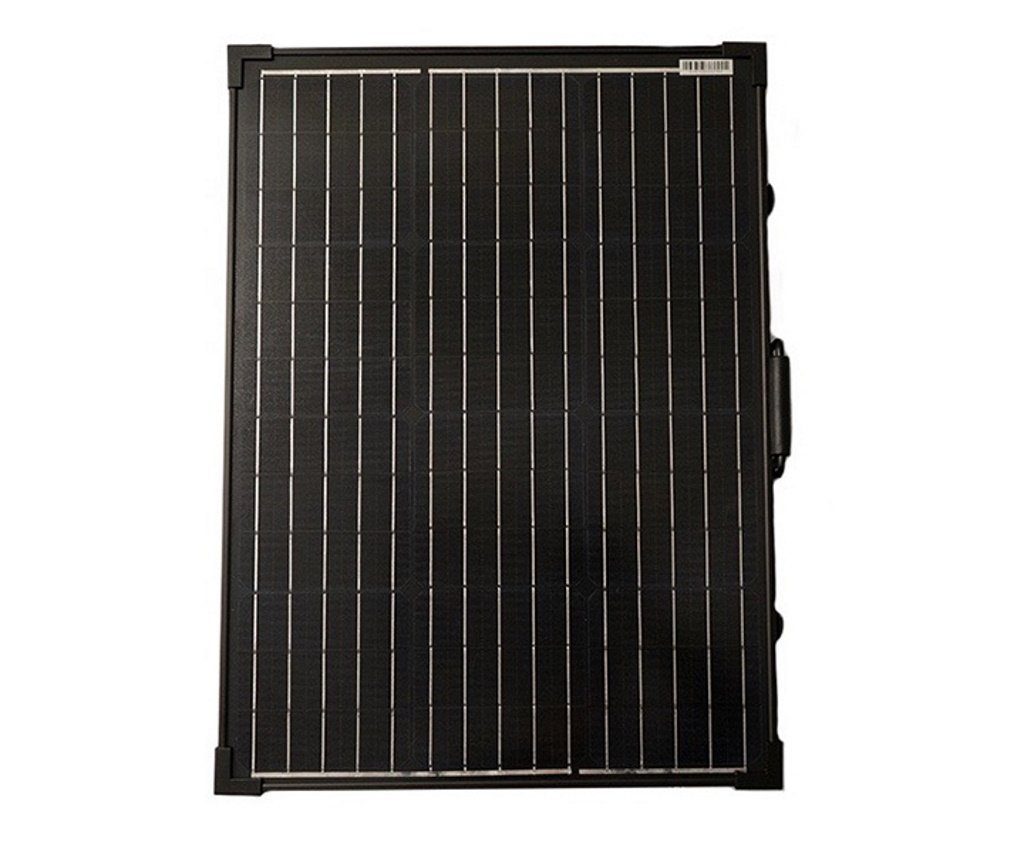 Westech Solar Solaranlage WT Solarkoffer Mono 130Wp mit USB Anschluss und Laderegler 10A, 130,00 W, robust, Plug and Play, Sehr stabil, Neoprentasche als Schutz