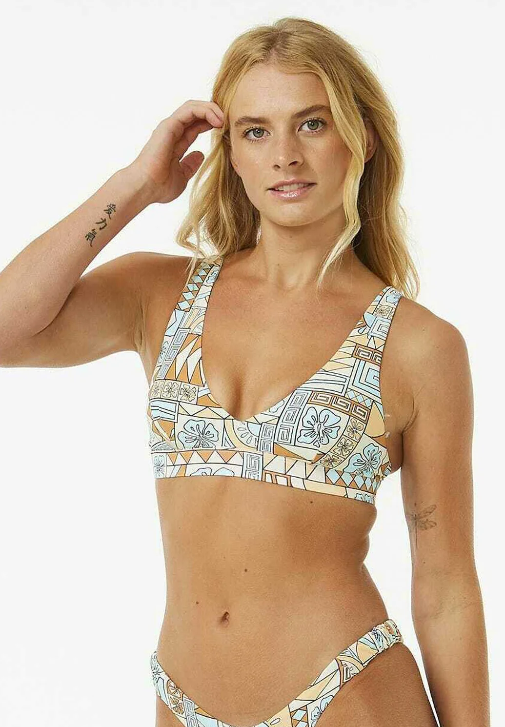 Top de bikini con cuello halter ajustable Rip Curl