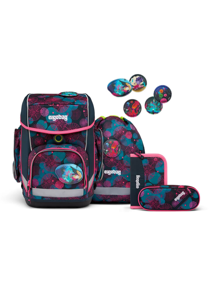 Ergobag Cubo Schulranzen-Set 5-teilig in KorallBär günstig kaufen onesize
