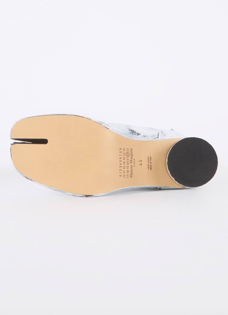 Skórzane botki Maison Margiela Tabi Bianchetto