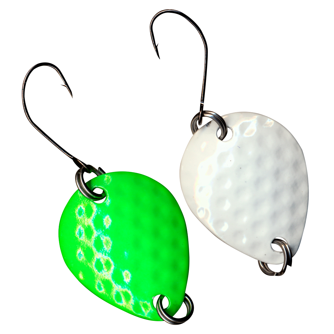 FTM Blinker Bilg Spoon (Weiß-Schwarz/UV Grün)