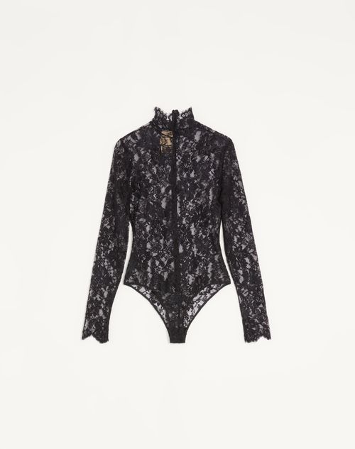 Body de renda floral