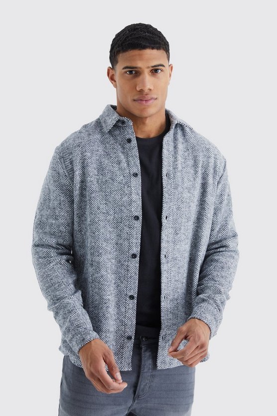 Langärmliges Jacquard-Hemd