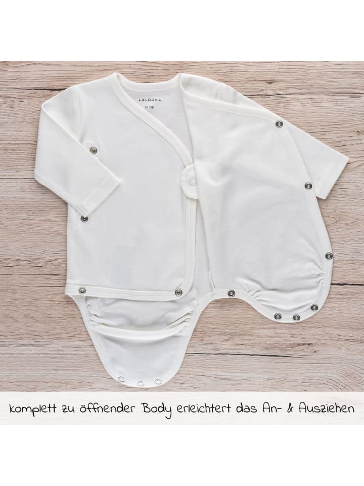LaLoona Wickelbody Langarm 3er Pack - Grün - in gruen günstig kaufen