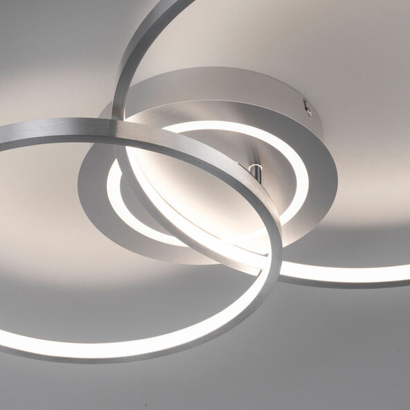LED-Deckenleuchte ASMINA, alu