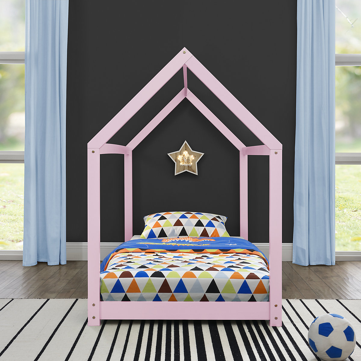 Kinderbett 90x200cm Haus Holz Bettenhaus Hausbett in verschiedenen Farben