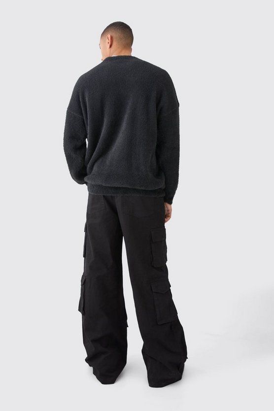 Lockere Hose mit Cargo-Taschen