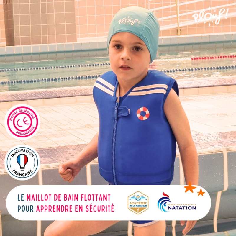 Maillot de bain flottant : Petit marin Bleu