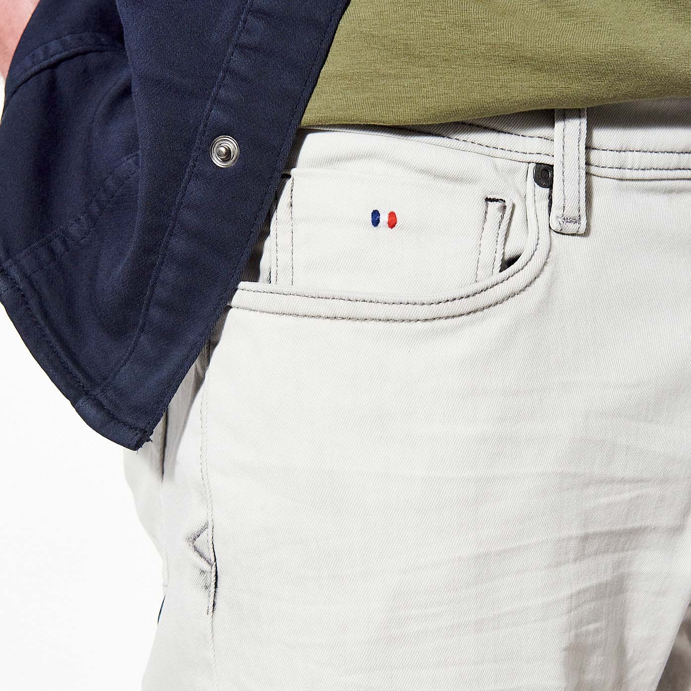 VITO   Bermuda straight en jean Homme
