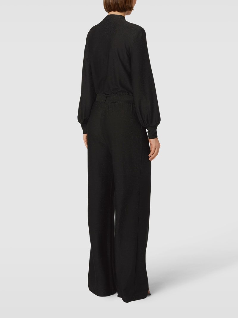 Jumpsuit mit Reißverschluss in schwarz