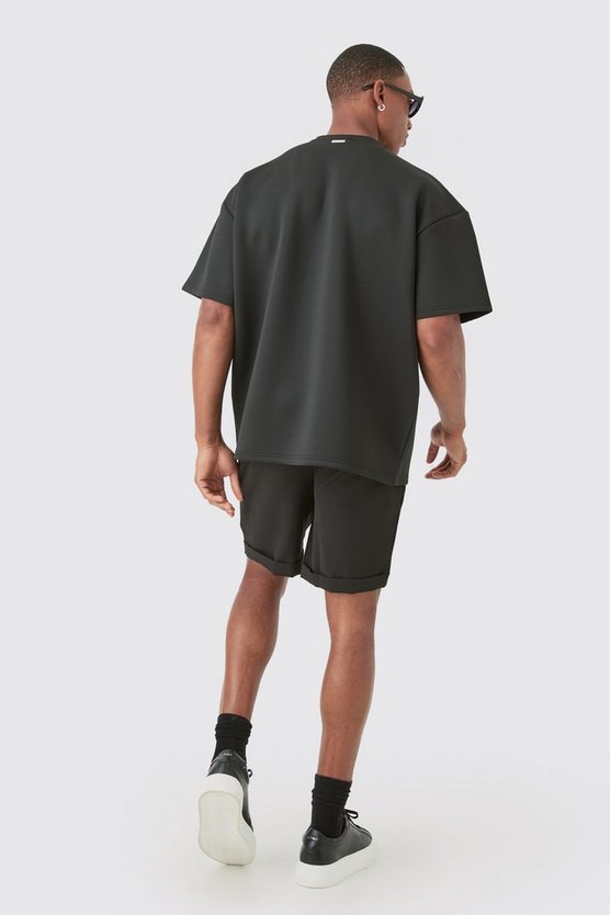 Slim-Fit Stretch-Shorts mit elastischem Bund