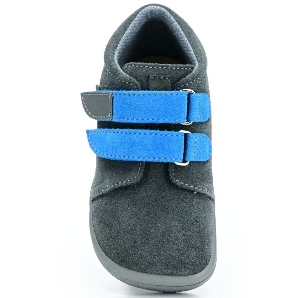 Beda Robin mit Membran und Hinterkappe (BF 0001/W/M/OP/FW) dunkelgraue Barfuß-Stiefeletten