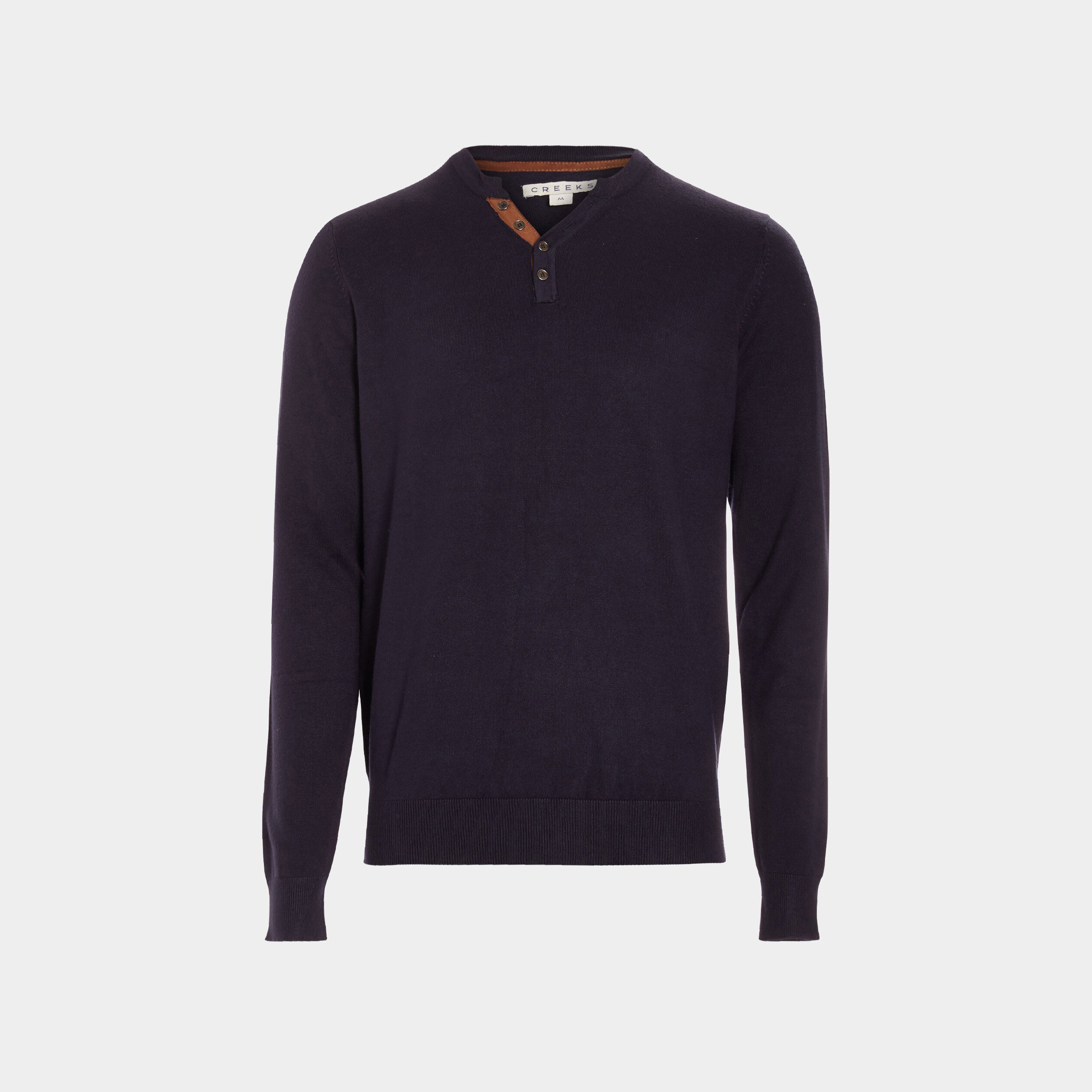 Pull manches longues bleu marine homme | La Halle